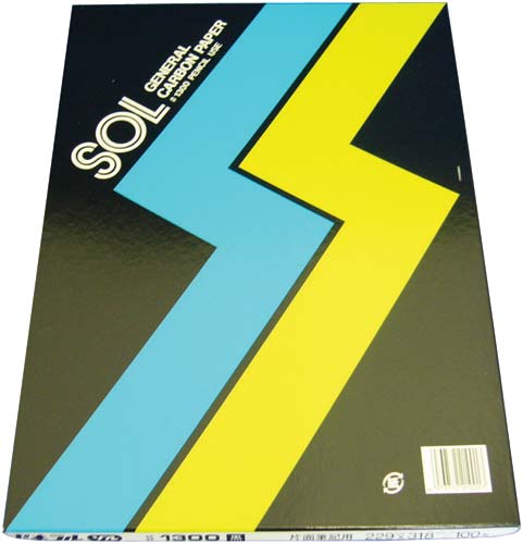 カーボン紙　＃１３００Ｋ　黒　片面筆記用　５００枚