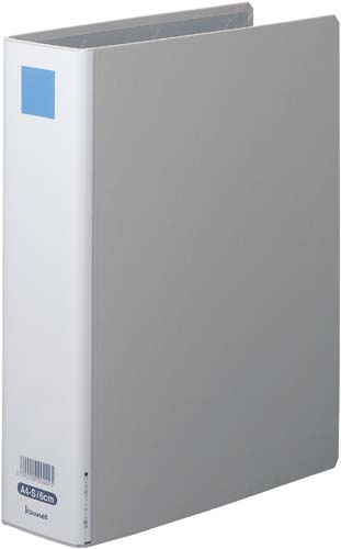 パイプ式ファイル片開銀Ａ４縦　背幅７５ｍｍ