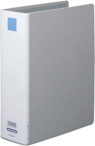 パイプ式ファイル片開銀Ａ４縦　背幅９５ｍｍ　１０冊