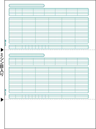 給与明細　Ａ４タテ　２面　５００枚