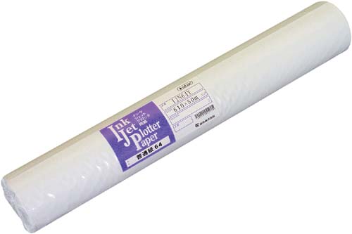 普通紙６４ｇ　６１０ｍｍ×５０ｍ　２４インチ　２本