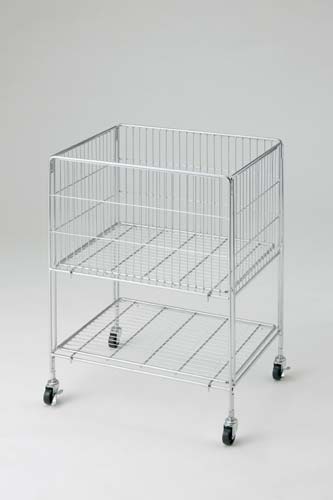 軽量ワイヤーワゴン　幅６００奥行４５０　クローム