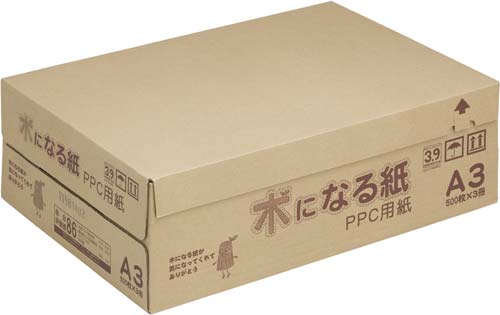 コピー用紙　木になる紙Ａ３　１箱（５００枚×３冊）