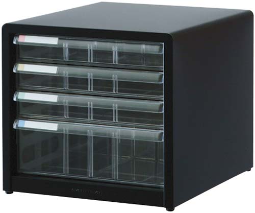 アバンテＶ２レターケース浅３段深１段ブラック×３