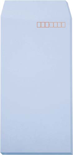 オリジナルソフトカラー封筒　長３　アクア　１００枚