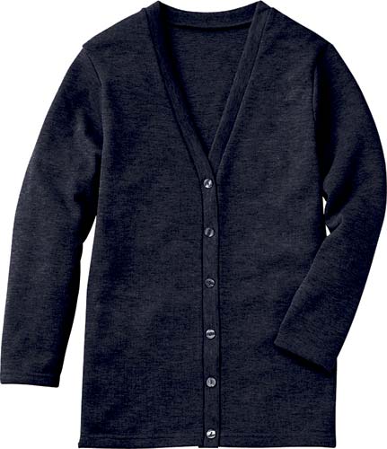 カーディガン　ロング丈　ネイビー　Ｍ