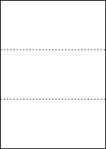 マルチ帳票エコノミー　Ａ４白紙３面　２５００枚