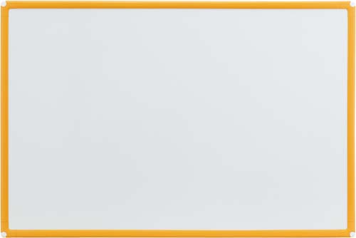 樹脂枠ホワイトボード　オレンジ枠６００×９００ｍｍ