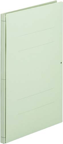 背幅が伸びるファイルガイド付きＡ４縦グリーン　５冊
