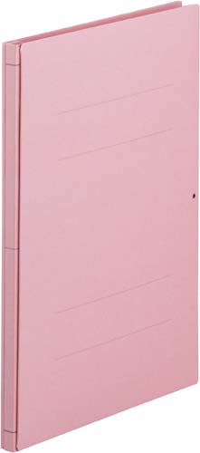 背幅が伸びるファイルガイド付きＡ４縦ピンク　５冊