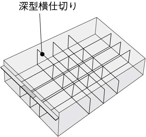レターケース＜ＵＮＩＦＥＥＬ＞仕切板　深型横仕切り