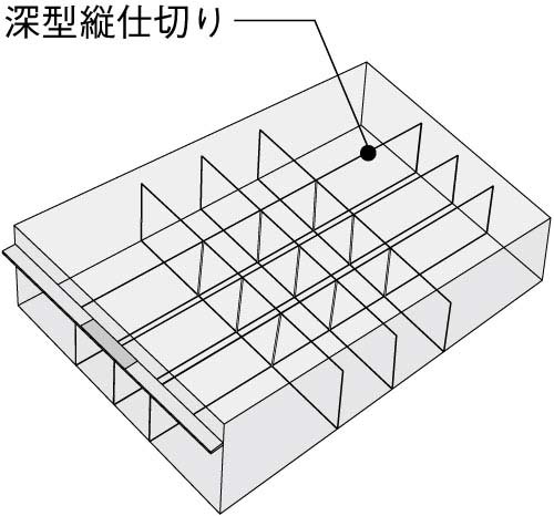 レターケース＜ＵＮＩＦＥＥＬ＞仕切板　深型縦仕切り