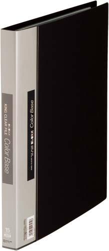 カラーベース差替式黒Ａ４縦背幅２５ｍｍ３０穴３冊