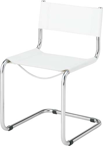 ＫＥＮＺカンチレバーチェア　ホワイト　２脚セット