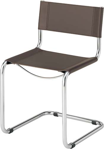 ＫＥＮＺカンチレバーチェア　Ｄブラウン　２脚セット