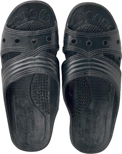 業務用フィッティングサンダル　ブラック　Ｌ　３０足