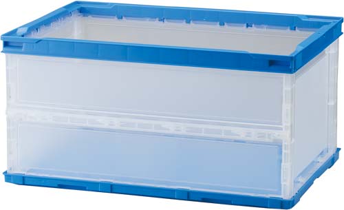 薄型軽量オリコン　４０Ｌ　フタなし　半透明　１０個