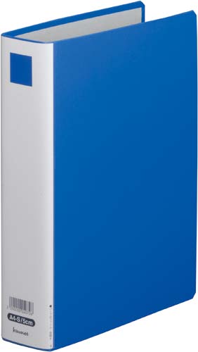 パイプ式Ｆエコノミー両開き青Ａ４縦背幅６５ｍｍ