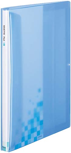 ガバットファイル＜ＰＰ＞　Ａ４縦　透明ブルー　５冊