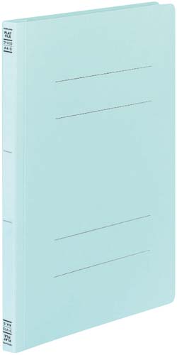 フラットファイルＶ樹脂とじ具　Ａ４縦　青　１０冊