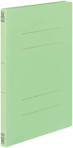 フラットファイルＶ樹脂とじ具　Ａ４縦　緑　１０冊