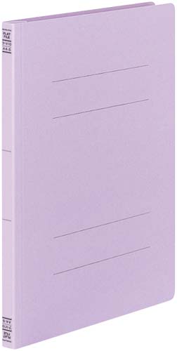 フラットファイルＶ樹脂とじ具　Ａ４縦　紫　１０冊