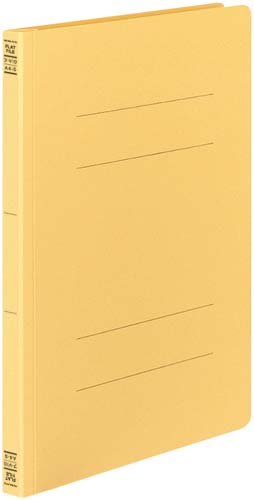 フラットファイルＶ樹脂とじ具　Ａ４縦　黄　１０冊