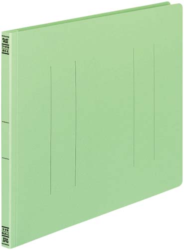 フラットファイルＶ樹脂とじ具　Ｂ４横　緑　１０冊