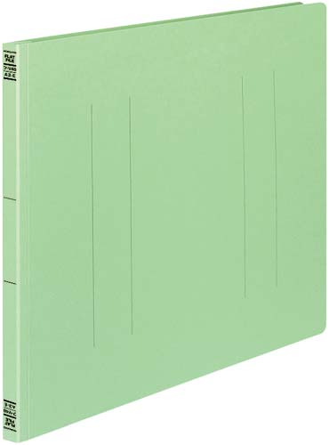 フラットファイルＶ樹脂とじ具　Ａ３横　緑　１０冊