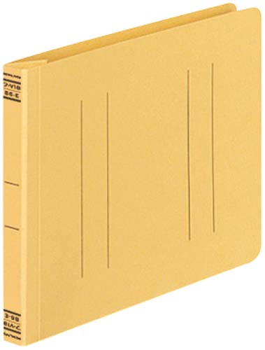 フラットファイルＶ樹脂とじ具　Ｂ６横　黄　１０冊