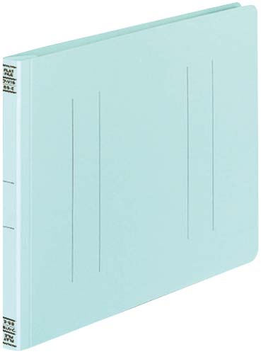 フラットファイルＶ樹脂とじ具　Ｂ５横　青　１０冊