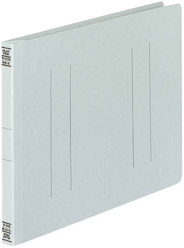 フラットファイルＶ樹脂とじ具　Ｂ５横　灰　１０冊