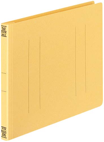 フラットファイルＶ樹脂とじ具　Ｂ５横　黄　１０冊