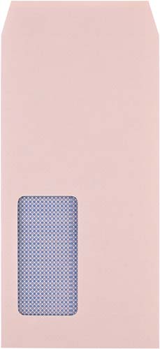 地紋入窓付封筒　長３　ピンク　１０００枚