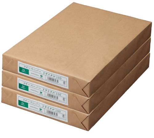 リサイクル１００　Ｂ４　１冊（５００枚）×３