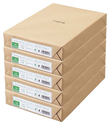 リサイクルスタンダード　Ａ４　１冊（５００枚）×５