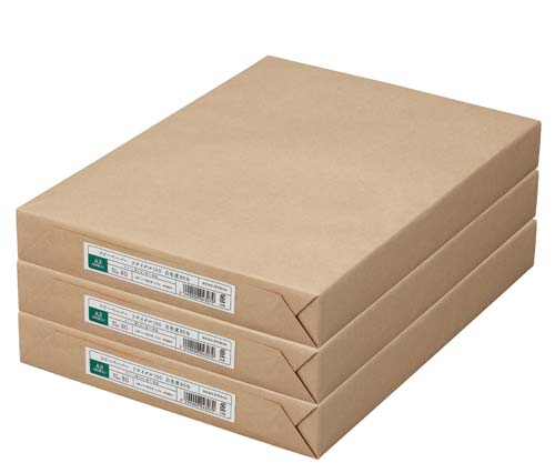 リサイクル１００白色度８０％　Ａ３　５００枚×３冊