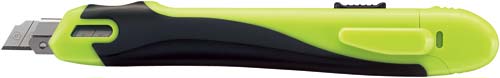 安心構造カッターナイフ＜フレーヌ＞黄緑　３本入