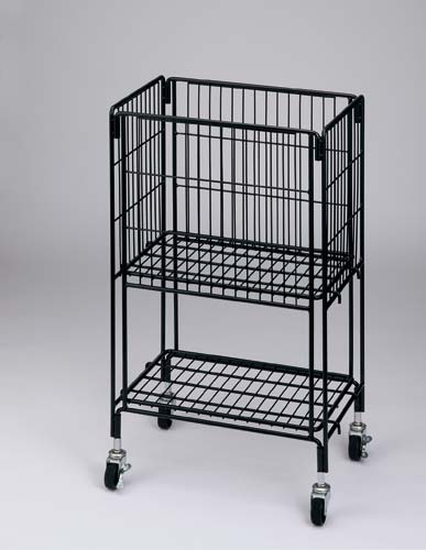 軽量ワイヤーワゴン　幅４５０奥行３００　黒