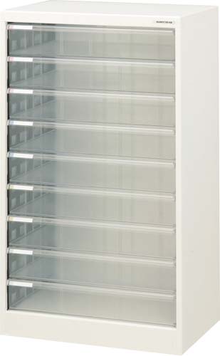 アバンテ　Ａ３フロアケース　深型９段　白　３個入