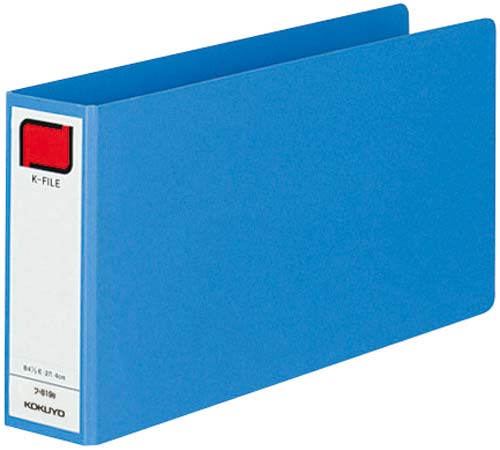 統一伝票用Ｋファイル　ターンアラウンド２穴青１２冊