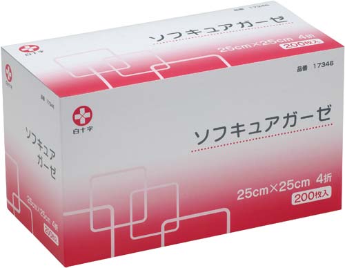 ソフキュアガーゼ　２５×２５　４折　２００枚入