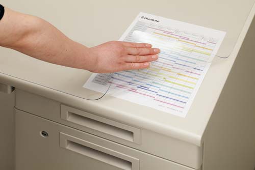 デスクマット透明／薄手　下敷無６００×４５０　３枚