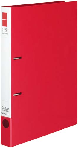 リングＦスリムスタイル赤Ａ４縦背幅３３ｍｍ　５冊