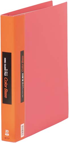 カラーベース差替式赤Ａ４縦背幅４０ｍｍ３０穴３冊