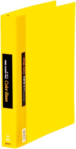 カラーベース差替式黄Ａ４縦背幅４０ｍｍ３０穴３冊