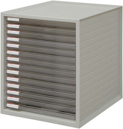 超浅型レターケース１４段　ホワイト　３台入