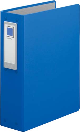 チューブＦロングボディ青Ａ４縦背幅８９ｍｍ２穴４冊