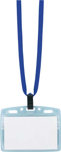 ネックストラップ名札＜アイドプラス＞　青　５０個