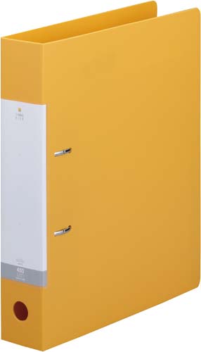 Ｄリング２穴ファイル　黄Ａ４縦背幅５６ｍｍ